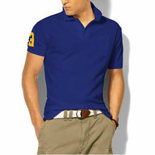 Load image into Gallery viewer, hombre big pony high quality polo top Men Short sleeve Casual rugby Shirt camisa embroidered homme polo masculine