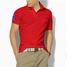 Load image into Gallery viewer, hombre big pony high quality polo top Men Short sleeve Casual rugby Shirt camisa embroidered homme polo masculine
