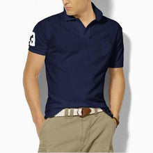 Load image into Gallery viewer, hombre big pony high quality polo top Men Short sleeve Casual rugby Shirt camisa embroidered homme polo masculine